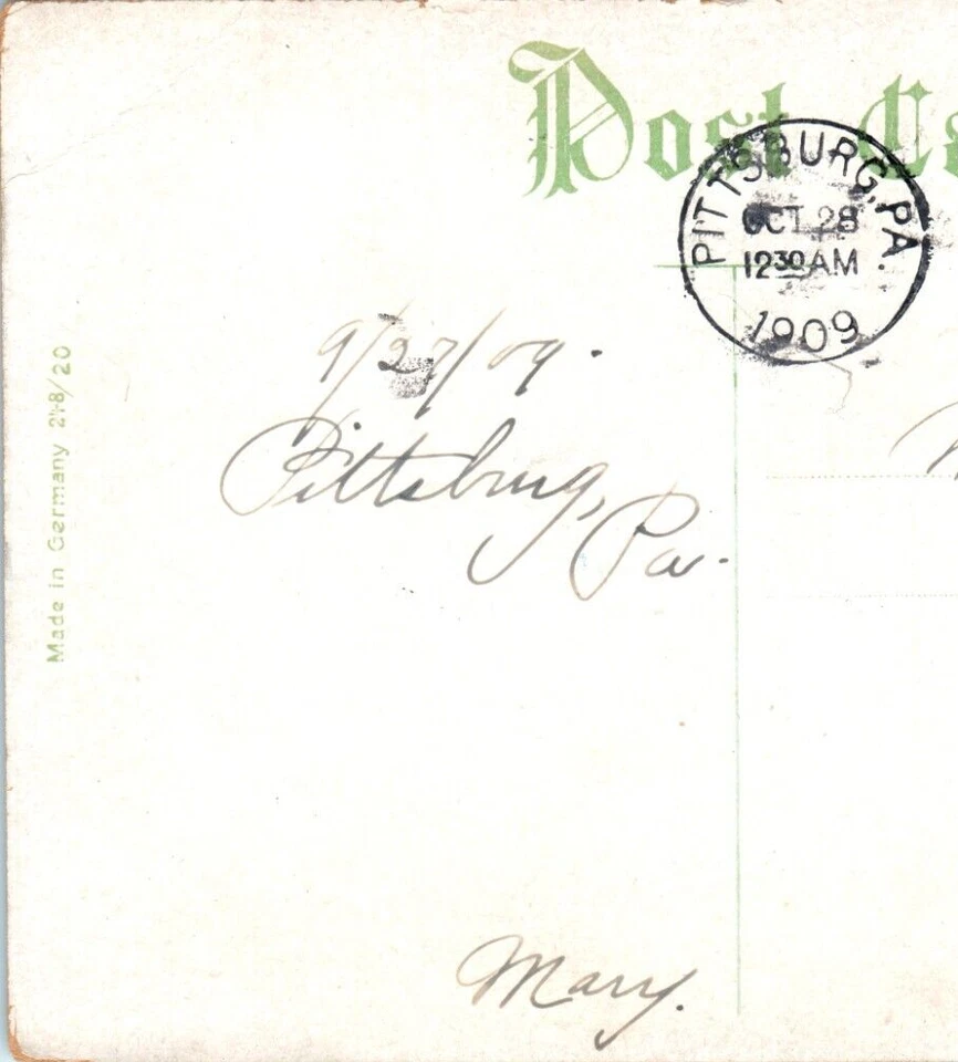 Benjamin Franklin Green One 1 Cent U.S. Stamp Extremely Rare 1909 Antique Bullse - Image 2 of 4