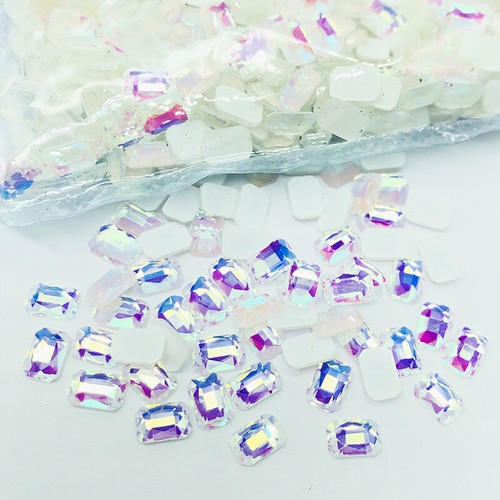 20 50pcs Nail Art Rhinestones FlatBack Glass Crystal Gems 3D Tips DIY Decoration - Picture 22 of 27