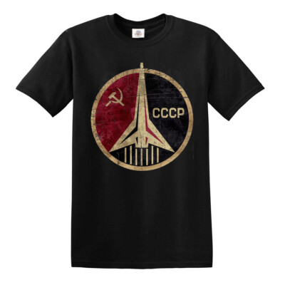 CCCP Russian Soviet UdSSR T-Shirt Hammer And Sichle Herren Damen Tshirt Top