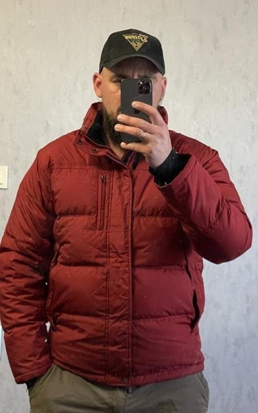 Men Timberland Jacket Red Nylon L