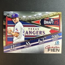 2025 Bowman Draft Baseball Gavin Fien Bowman Draft Night #BDN-10 Rangers 