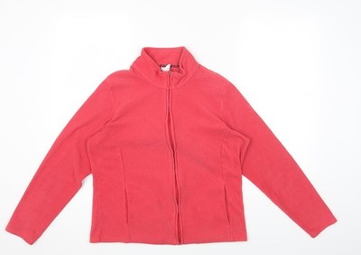 Marks and Spencer Damen Jacke Rot Größe 16 Reißverschluss