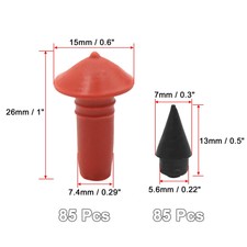 100Pcs Mushroom Style Tire Repair Insert Plugs 7mm
