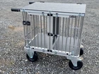 Titan 2 Berth SMALL Aluminium Dog Show Trolley - with 8" All Terrain Wheels