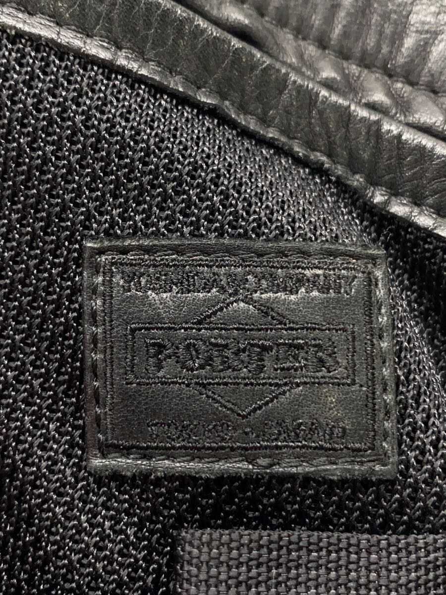 PORTER◆Backpack/Leather/BLK - image 5