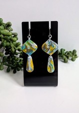 💕  Multicoloured Handmade Polymer Clay Earrings💕