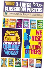 Growth Mindset Posters, Classroom Decor, For High School, Middle School,