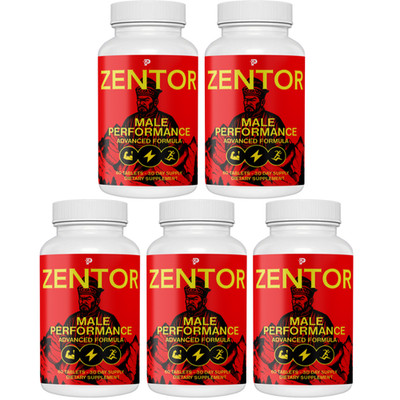 Zentor - Advanced Formula Male Performance Dietary Supplement- 5 Bottles