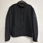 Triumph Motorcycles 1902 Quilted Jacket Full Zip/Snap Closure Pockets Black READ