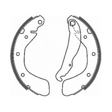 Bremsbackensatz hinten für Opel Astra F T92 G T98 Combo 71 Tour Corsa B | 24520