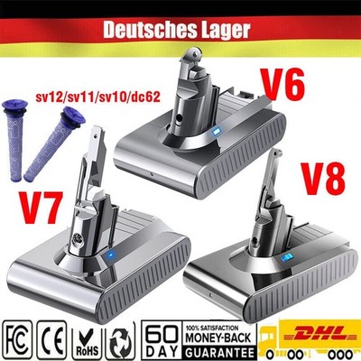 2025 New! 9000mAh Akku Für Dyson V6 V8 V7 V10 Ersatzakku Absolute Staubsauger DE