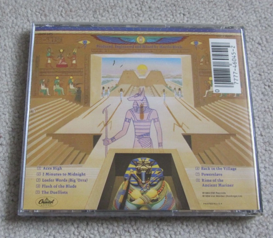 Iron Maiden * Powerslave * 1. Press * US * CD * ( fast Neu ) * 1985 * - Bild 4 von 4