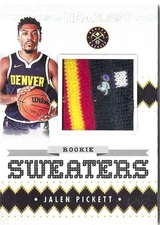 2023-24 Panini NBA Hoops - Rookie Sweaters Jalen Pickett #RSW-JPI (MEM, RC)