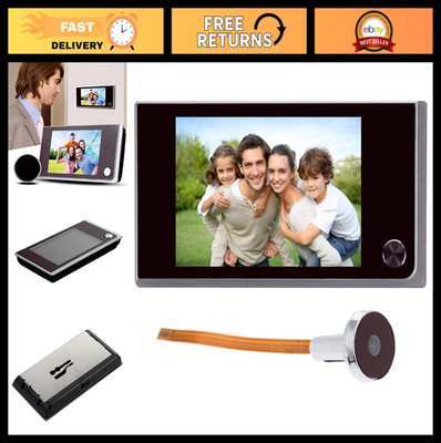 Digital Doorbell LCD 3.5'' Color IR Camera 120° Electronic Peephole Viewer - Batt
