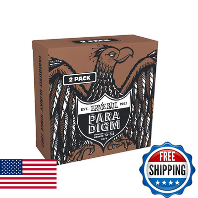 Ernie Ball Paradigm Phosphor Bronze Acoustic Guitar Strings Medium Light