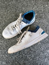 On Cloud Mens The Roger Advantage Shoes Sneakers White Blue Sz 12 Tennis Casual