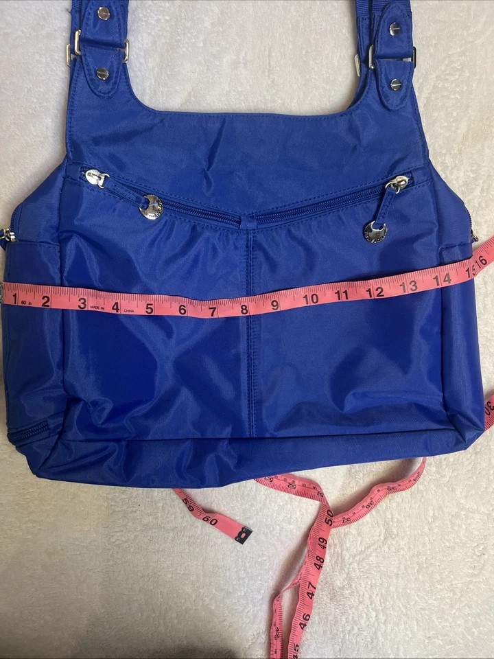 Cartera Travelon antirrobo 2014 nunca usada azul cobalto Foto 4 de 4