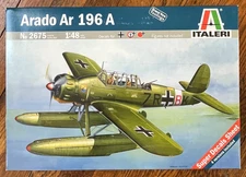 1/48 Italeri Arado Ar 196 A WWII German Luftwaffe Seaplane Kriegsmarine RARE