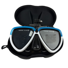 TELESIN Scuba Diving Mask with GoPro Mount - Tempered Glass Snorkel Mask  Case