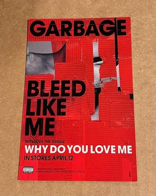 Garbage - Bleed Like Me + Beautiful Garbage RARE promo postcard set