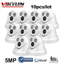 10pcs Vikylin 5MP POE IP Camera Outdoor Indoor IR Light RTSP Home with Audio US