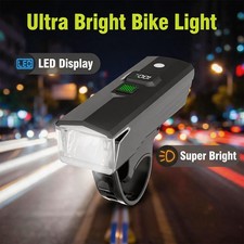 Super Bright LED Bike Light USB Rechargeable Bicycle Front Headlight Waterproof