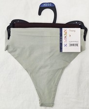 New Joyspun Microfiber Thong Underwear Panties 2 Pack Brown Green Size XS
