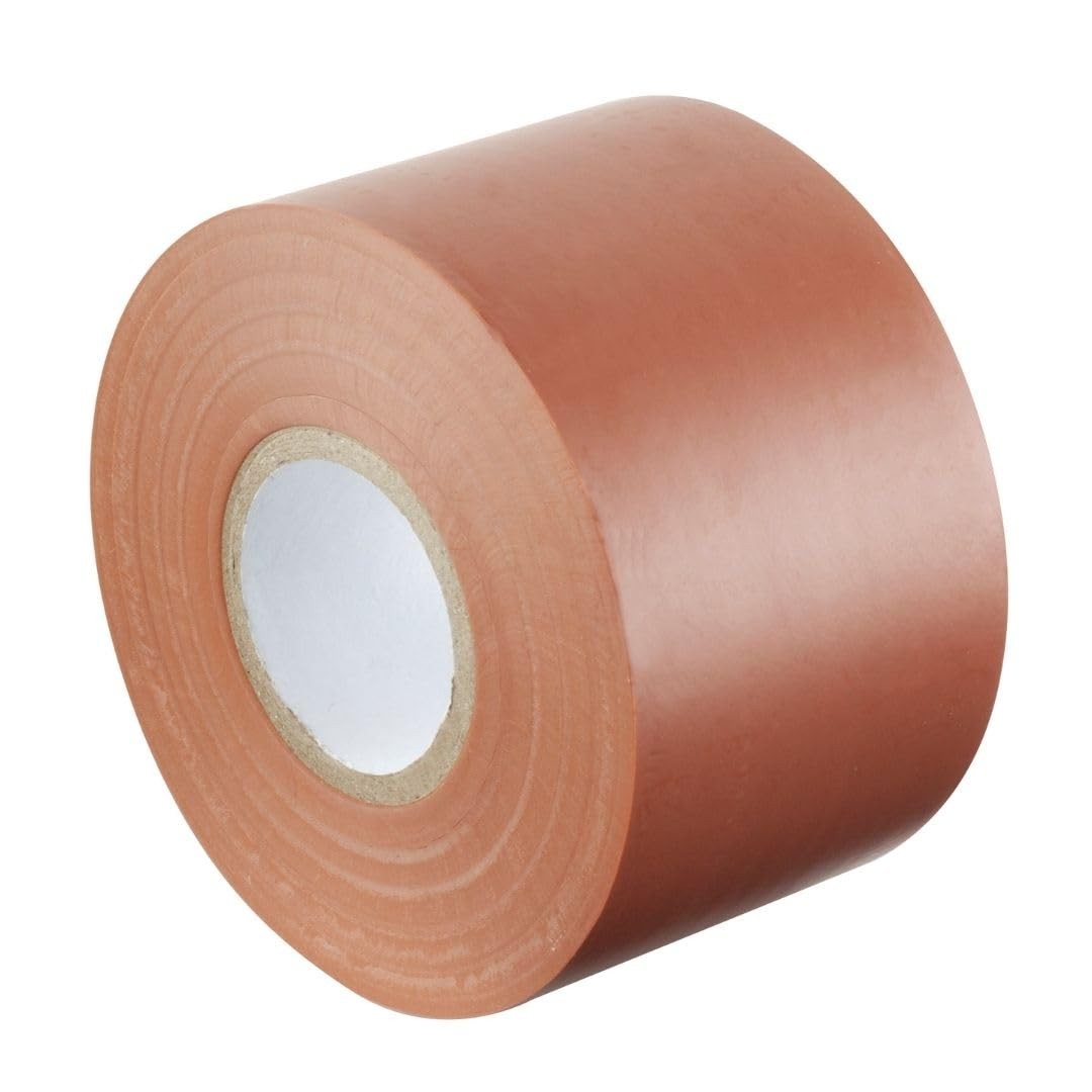 Ruban adhésif isolant électrique marron 50 mm x 33 m résistant en rouleau PVC