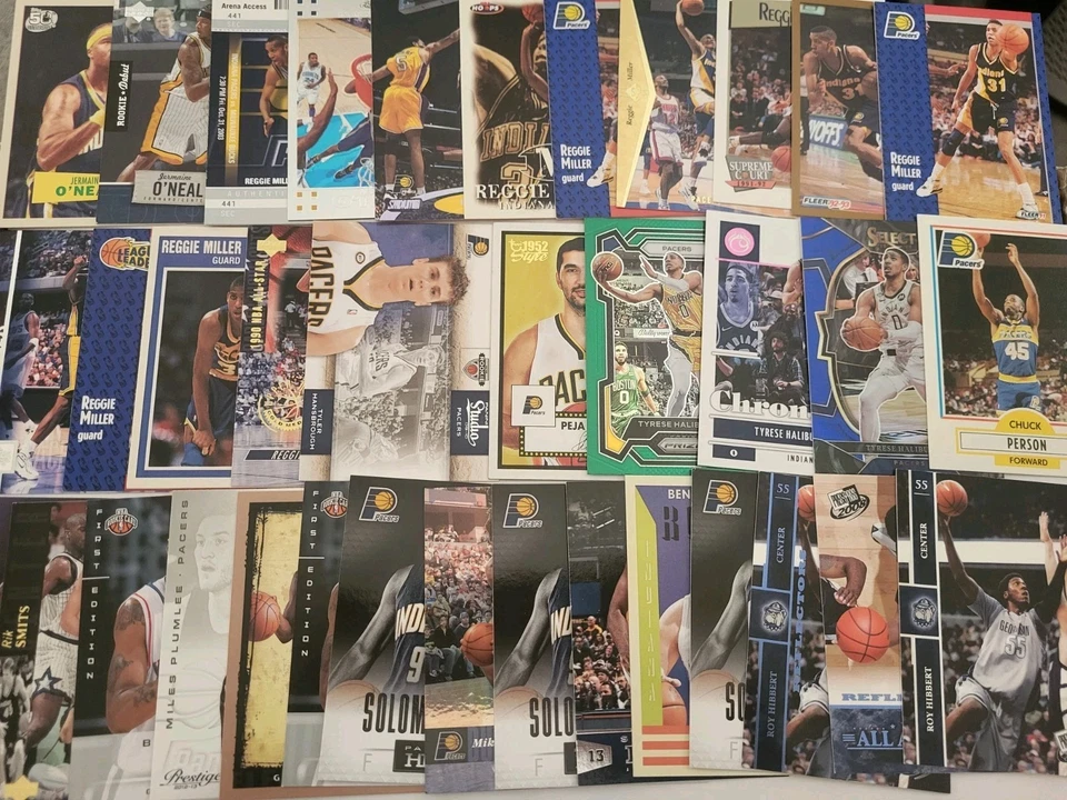 Indiana Pacers TARJETA DE BALONCESTO 68 Lote Insertos Paralelos Novatos Y Haliburton  Foto 2 de 4