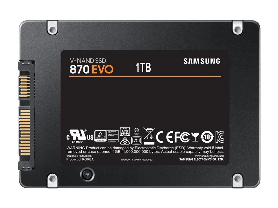 Samsung 870 EVO SATA III SSD 1TB 2.5” Internal Solid State Drive, Upgrade PC or - Image 2 of 4