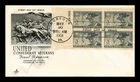 Dr Jim Stamps FDC United Confederate Veterans Final Reunion Plate Block Artcraft