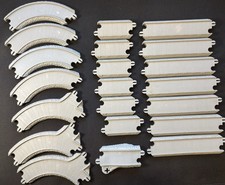 Thomas Gullane Limited Gray Learning Curve Track Lot of 21 Plastic Used