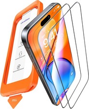 2PCS Screen Protector for iPhone 15 Pro 9H Armor Tempered Glass Anti Scratch