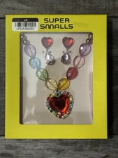 Super Smalls Heart Pendant Rainbow Necklace and Earrings Set P1