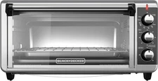 BLACK+DECKER TO3250XSBD 8-Slice Extra Wide Convection Countertop Toaster Oven
