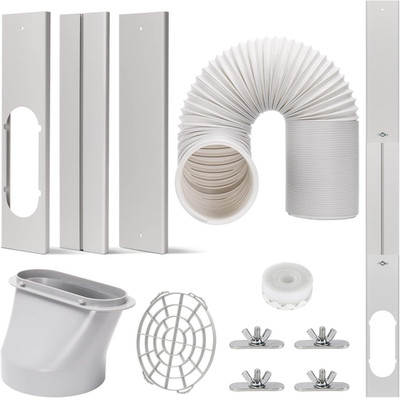 Portable AC Window Vent Kit with 5.9  Exhaust Hose Window Seal Kit for Portable