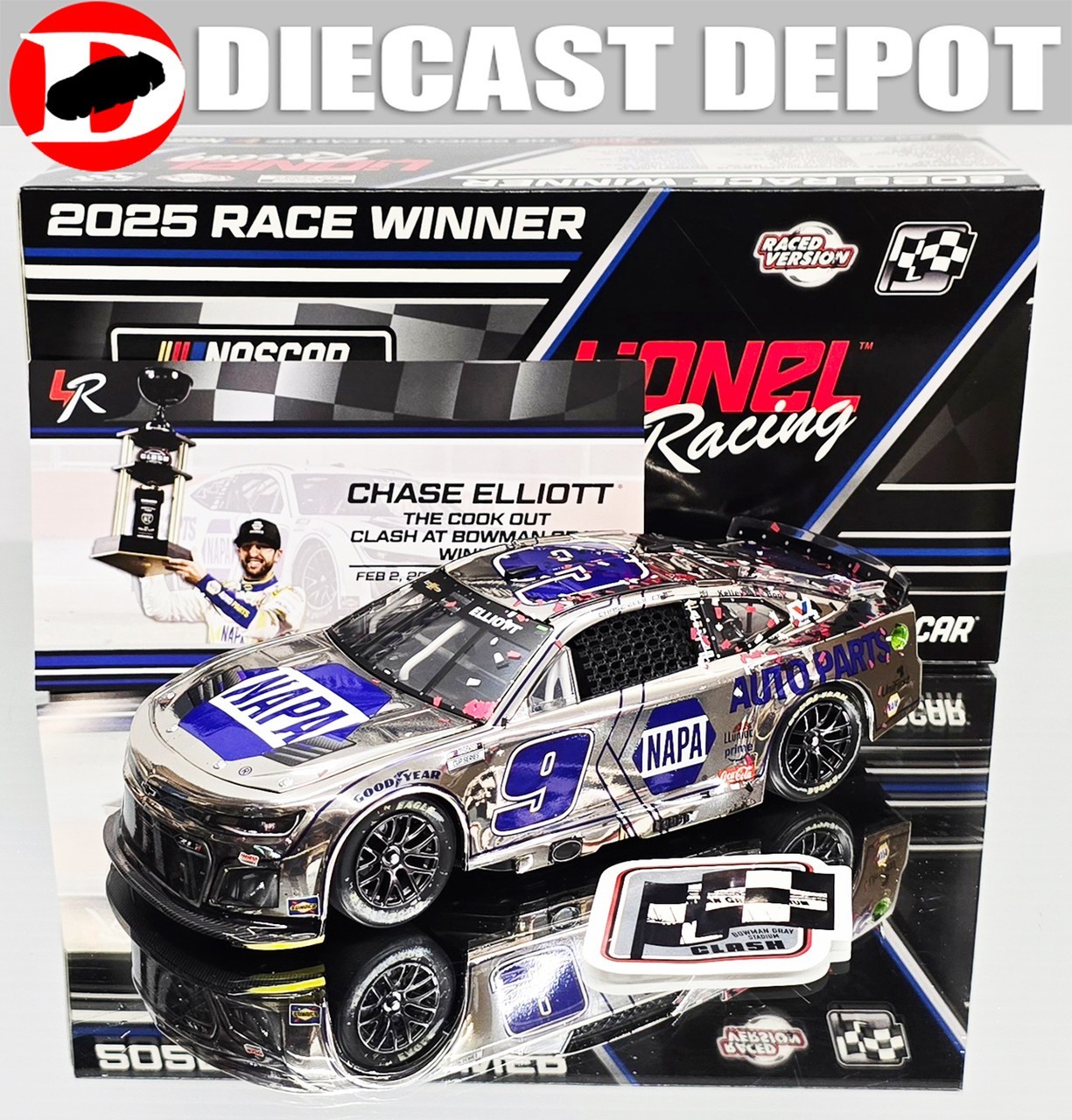 CHASE ELLIOTT 2025 CLASH WIN RACED VERSION 1/24 ARC COLOR CHROME | eBay