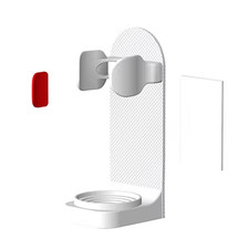Adjustable Toothbrush Holder Electric Toothbrush Base Silicone Non-Slip Wall Mou