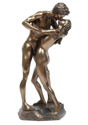 Deko Figur Body Talk Kollektion Lovers Paar Die Liebenden in Umarmung H 29 cm
