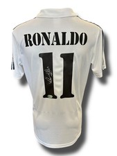 RONALDO NAZARIO SIGNED REAL MADRID 2002 HOME SHIRT (ACG CERT AG16630)