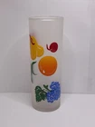 Vintage Federal Glass Tom Collins Glass Frosted Fruit Ice Tea 1950s