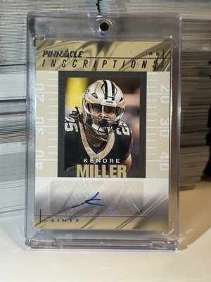KENDRE MILLER Auto /99 2024 Encore Pinnacle Inscriptions #PI-KMR  Saints