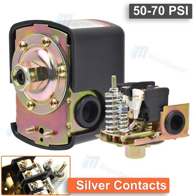 #ad 50 70 PSI Well Water Pump Pressure Control Switch Adjustable Double Spring Pole $15.99