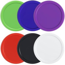 3 1/4 Inches Air Hockey Pucks 6 Pack Red, Green, Blue, Black, White, Purple