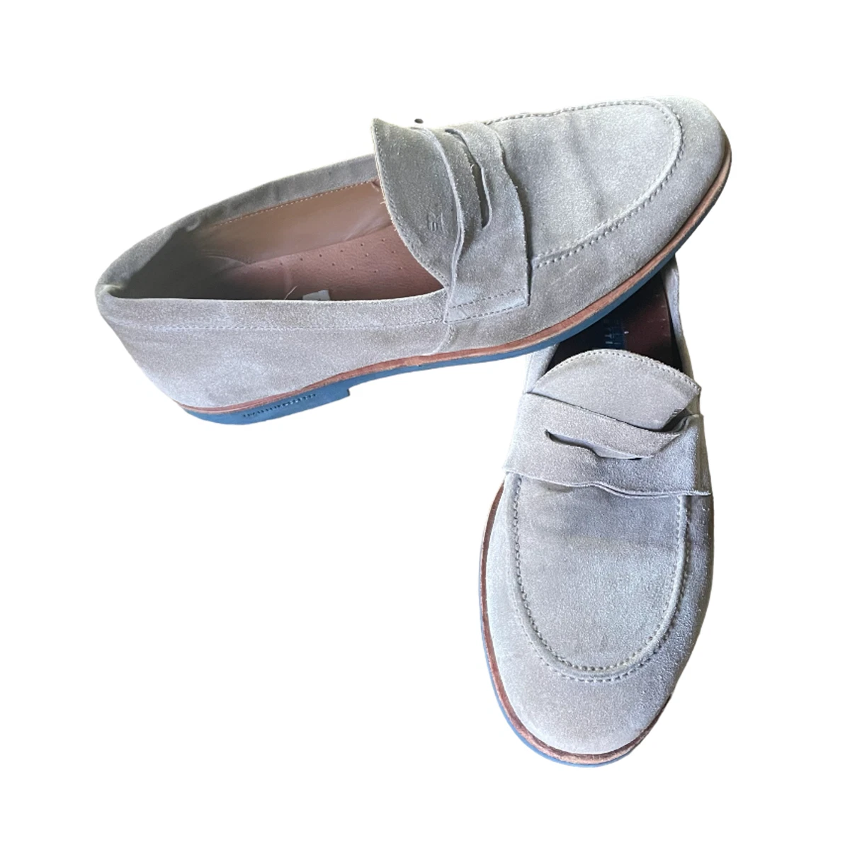 Fratelli Rossetti Grey Leather Loafers Leather flats Fratelli Rossetti Silver size 41 EU in Leather  main image 4
