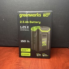 GREENWORKS 1.25X 60V 2.5 AH BATTERY 5103 New