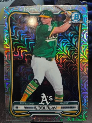 Nick Kurtz - 2026 Bowman Chrome Baseball #10 (Mojo Refractor) Oakland A’s