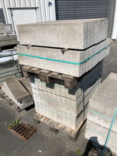 Randsteine Beton Kann Zementgrau 100X25X8 cm