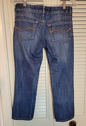 SO Jeans Junior Size 5 Blue Denim Capri Low Rise Retro Outdoors Womens - Picture 7 of 12