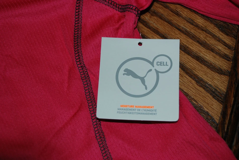 NWT PUMA Fuchsia Long Sleeve Tech Active Top - Image 4 of 4